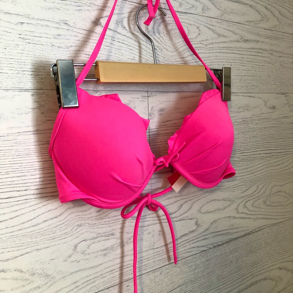 VS Malibu Push-Up Bikini Top in Hot Pink, 34C